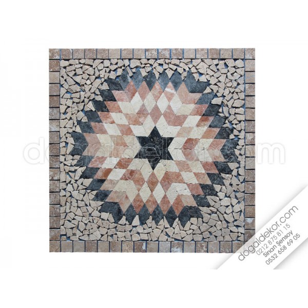 90 x 90 Mozaik Göbek Dekor-DT1038